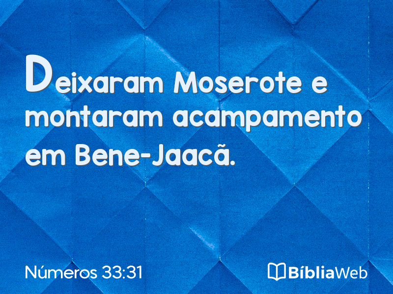Números 33:31 em imagem para compartilhar