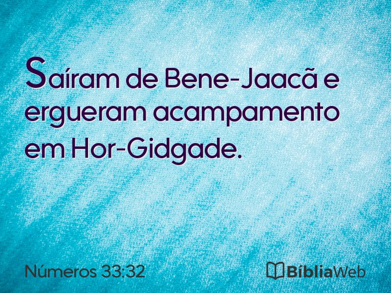 Números 33:32 em imagem para compartilhar