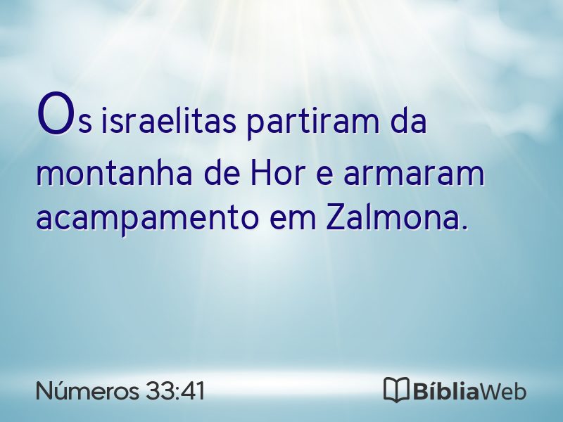 Números 33:41 em imagem para compartilhar