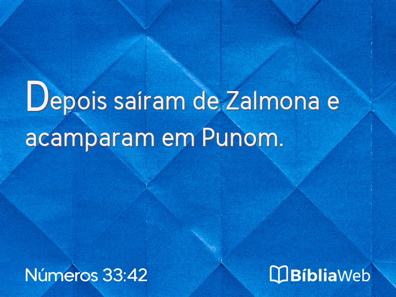 Números 33:42 em imagem para compartilhar