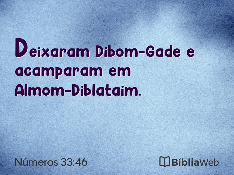 Números 33:46 em imagem para compartilhar