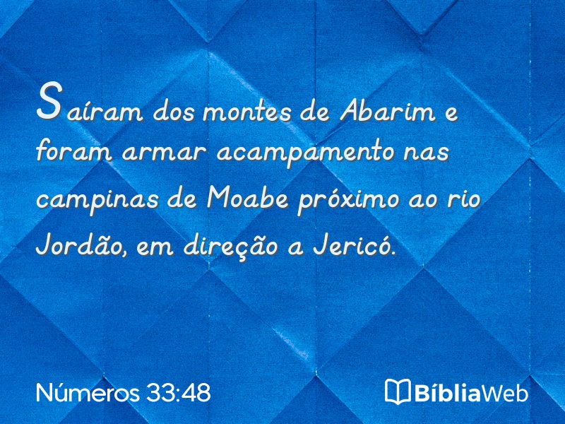 Números 33:48 em imagem para compartilhar