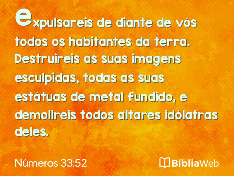 Números 33:52 em imagem para compartilhar
