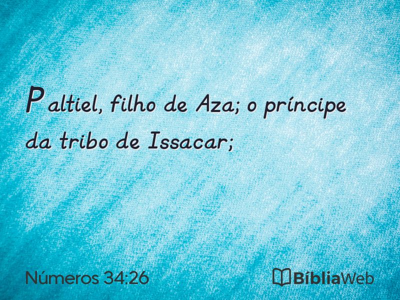 Números 34:26 em imagem para compartilhar