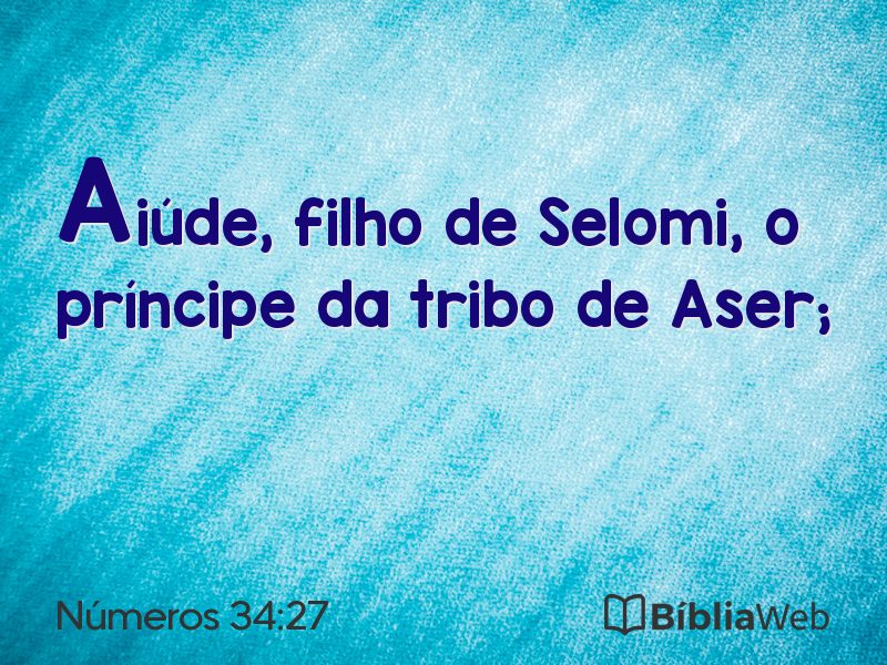 Números 34:27 em imagem para compartilhar