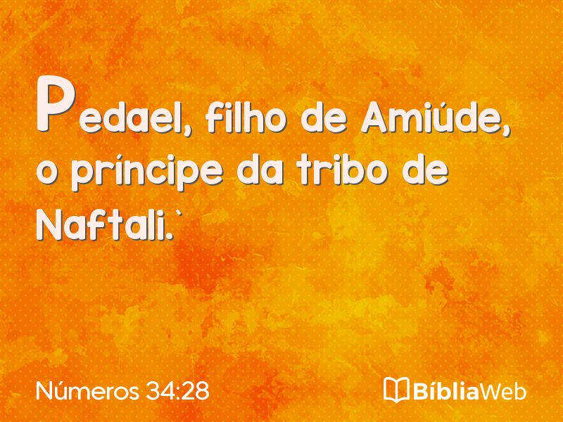 Números 34:28 em imagem para compartilhar