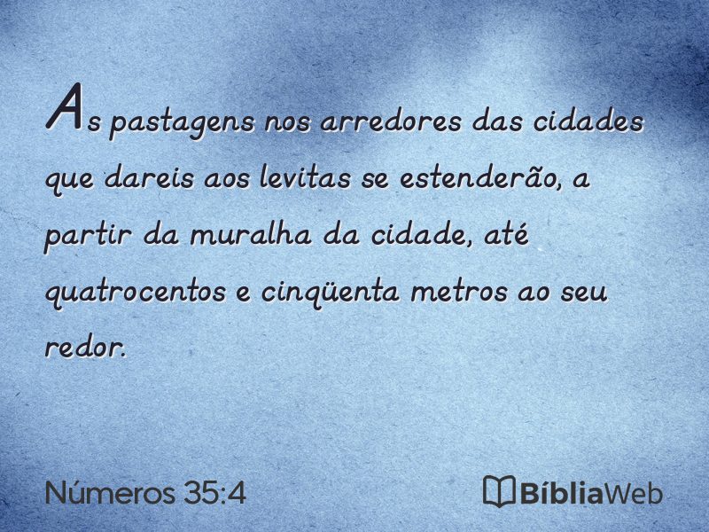 Números 35:4 em imagem para compartilhar
