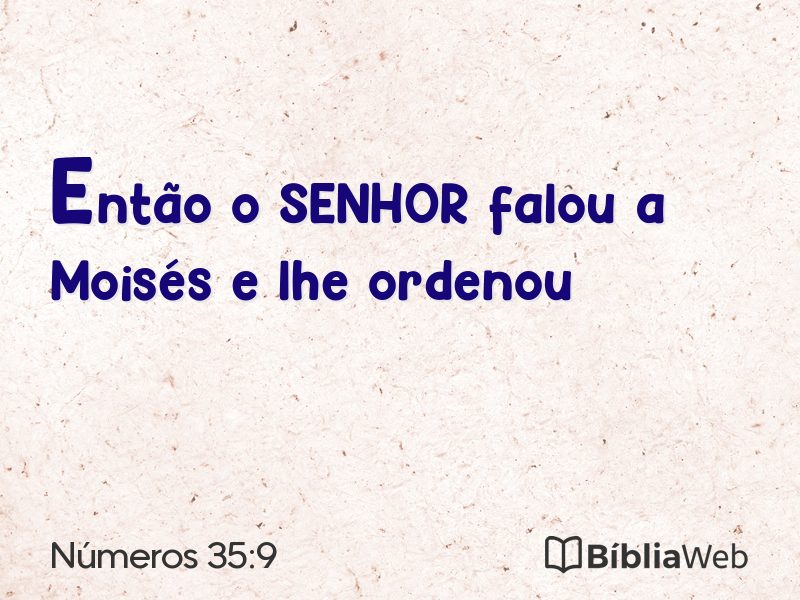 Números 35:9 em imagem para compartilhar