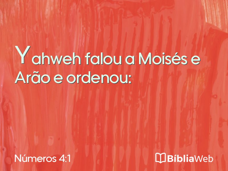Números 4:1 em imagem para compartilhar