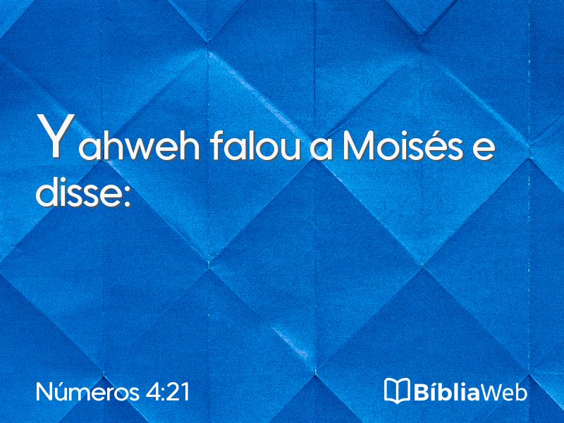 Números 4:21 em imagem para compartilhar