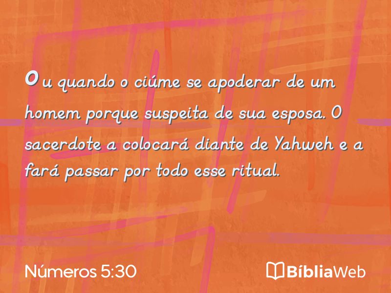 Números 5:30 em imagem para compartilhar