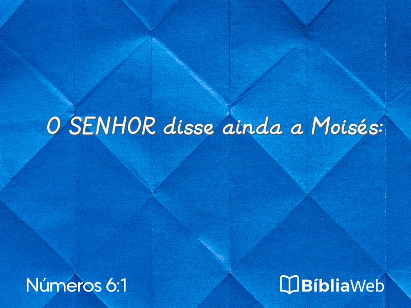 Números 6:1 em imagem para compartilhar
