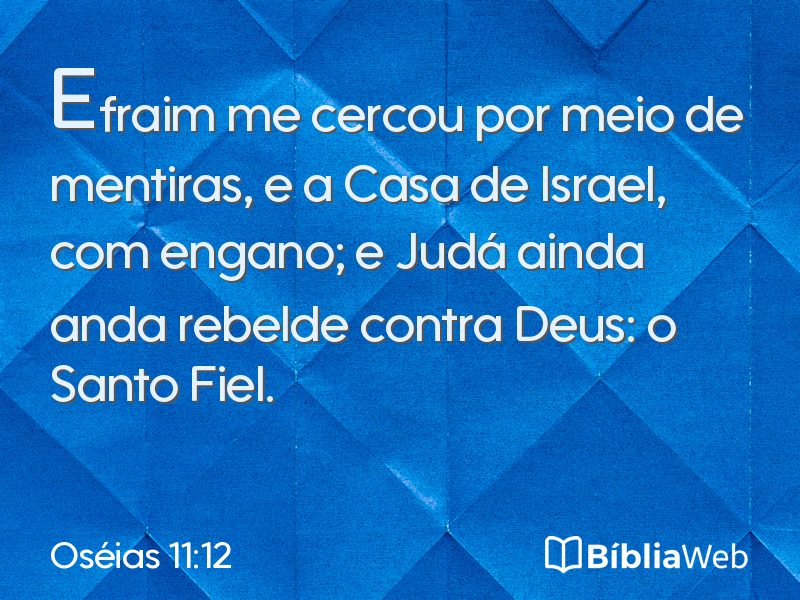 Oséias 11:12 em imagem para compartilhar