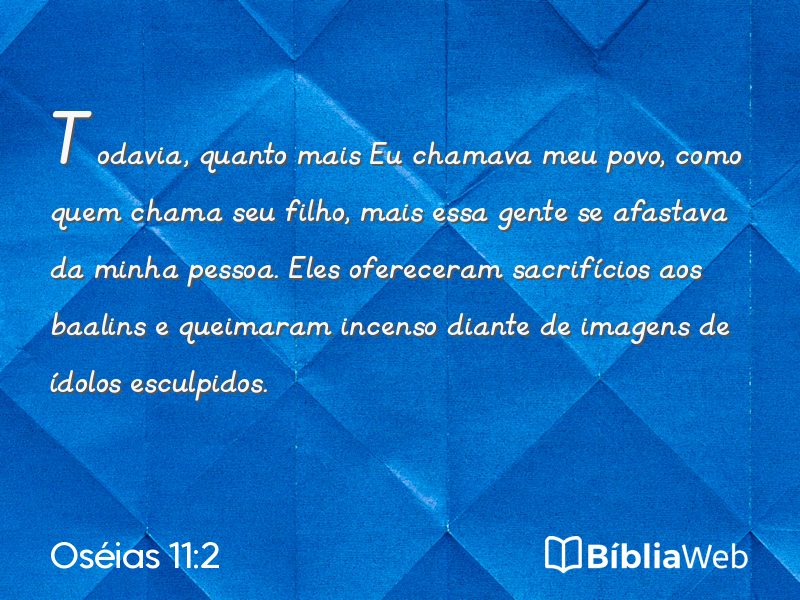 Oséias 11:2 em imagem para compartilhar