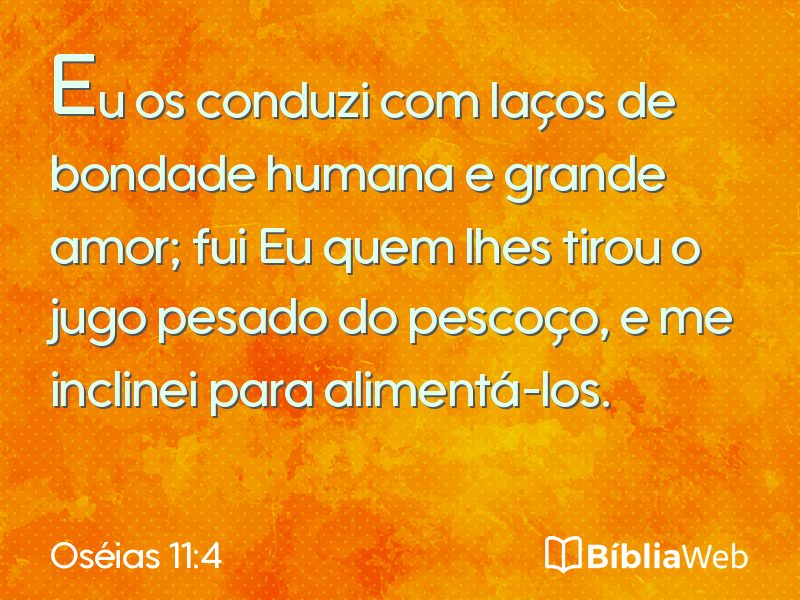 Oséias 11:4 em imagem para compartilhar