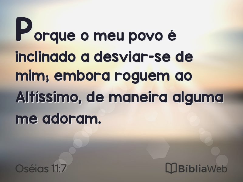 Oséias 11:7 em imagem para compartilhar