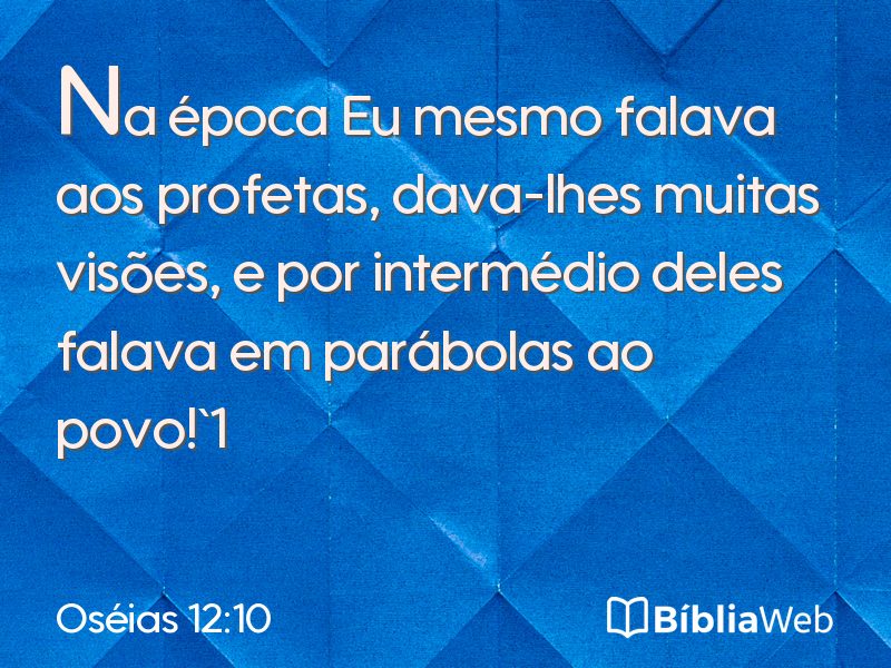 Oséias 12:10 em imagem para compartilhar