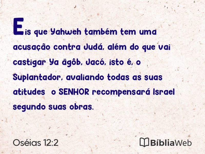 Oséias 12:2 em imagem para compartilhar