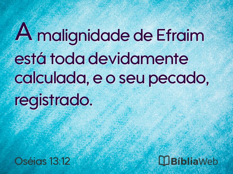 Oséias 13:12 em imagem para compartilhar