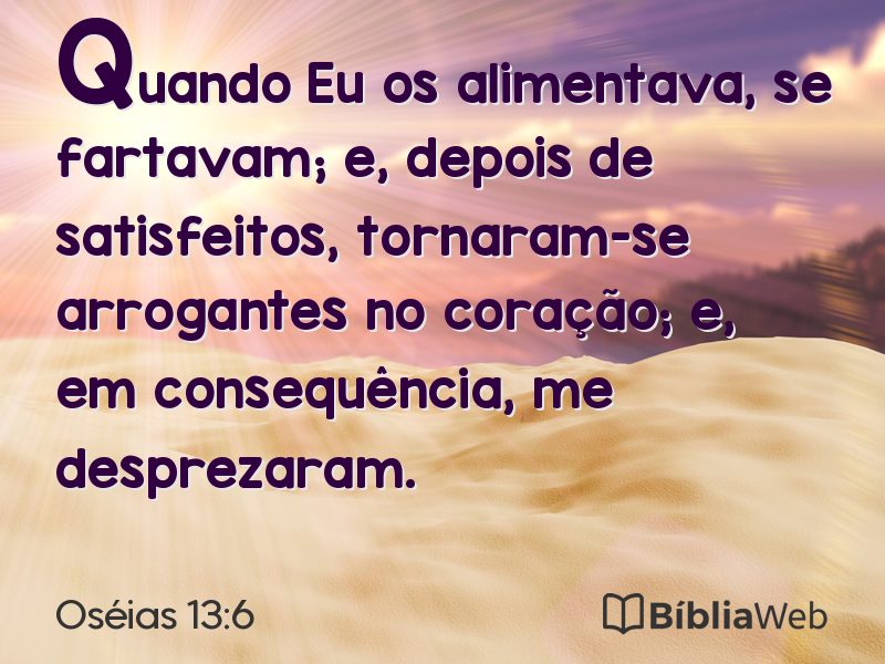 Oséias 13:6 em imagem para compartilhar