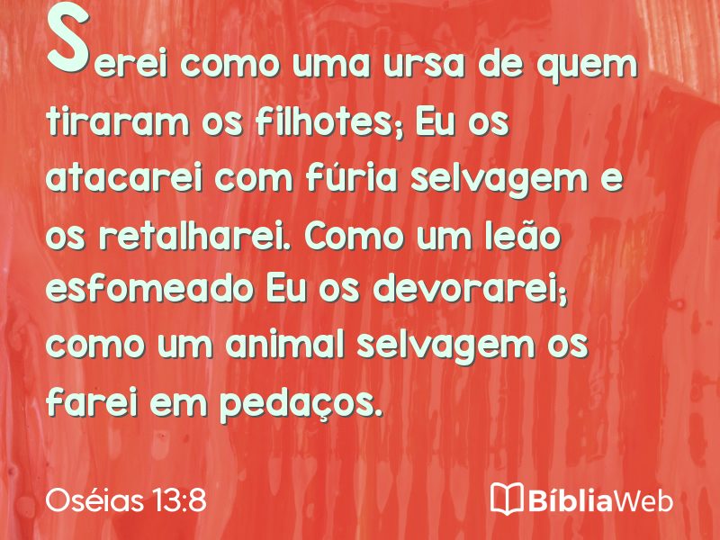 Oséias 13:8 em imagem para compartilhar