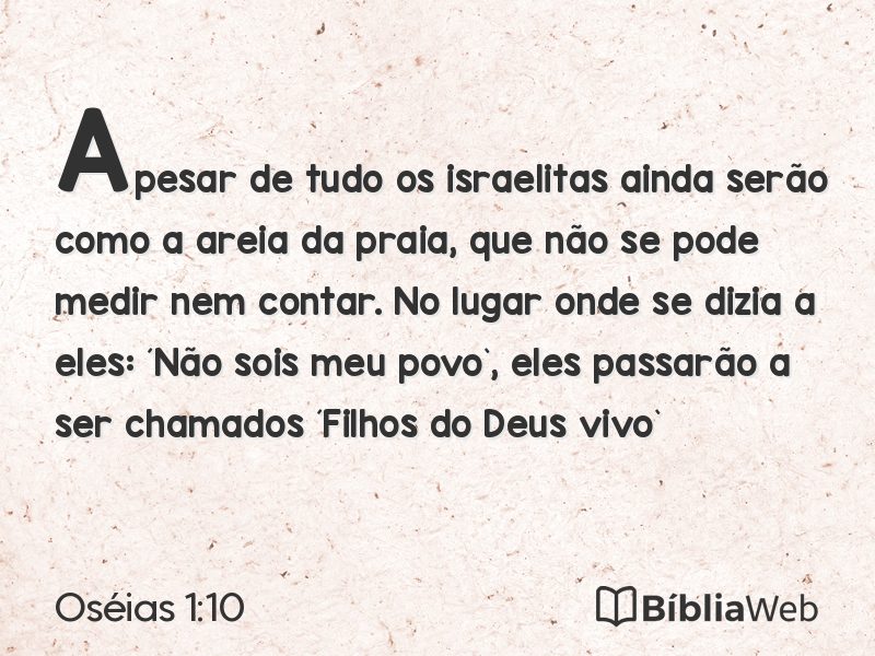Oséias 1:10 em imagem para compartilhar