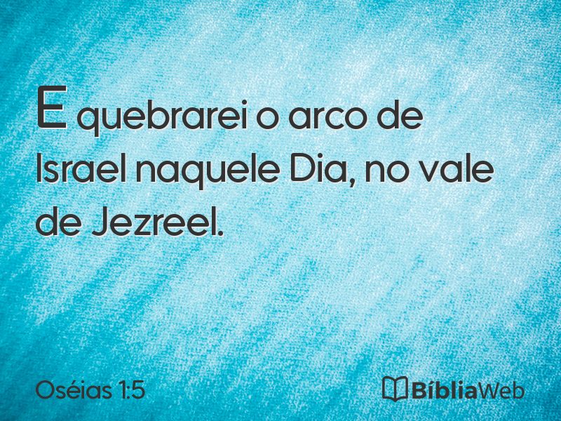 Oséias 1:5 em imagem para compartilhar