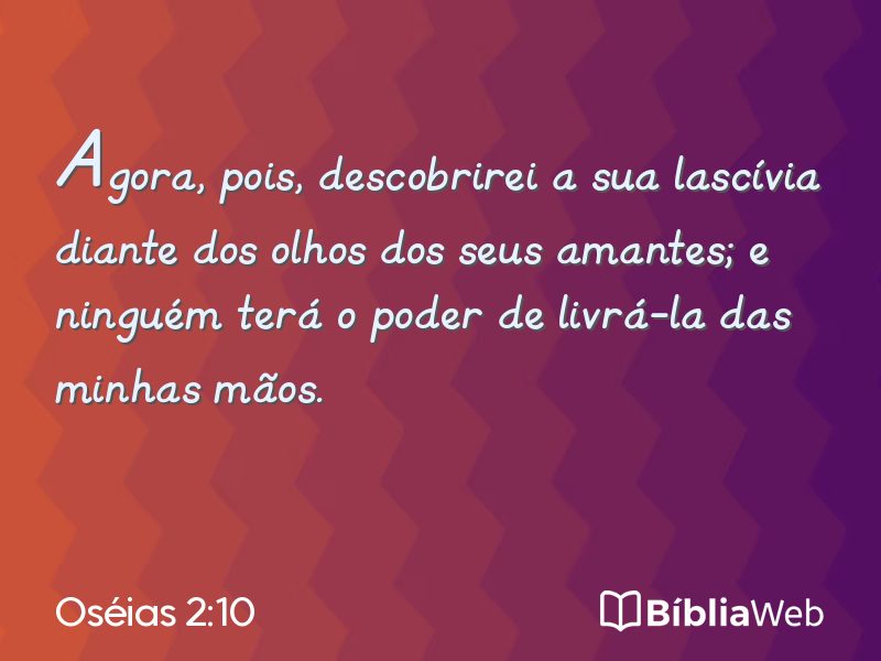 Oséias 2:10 em imagem para compartilhar