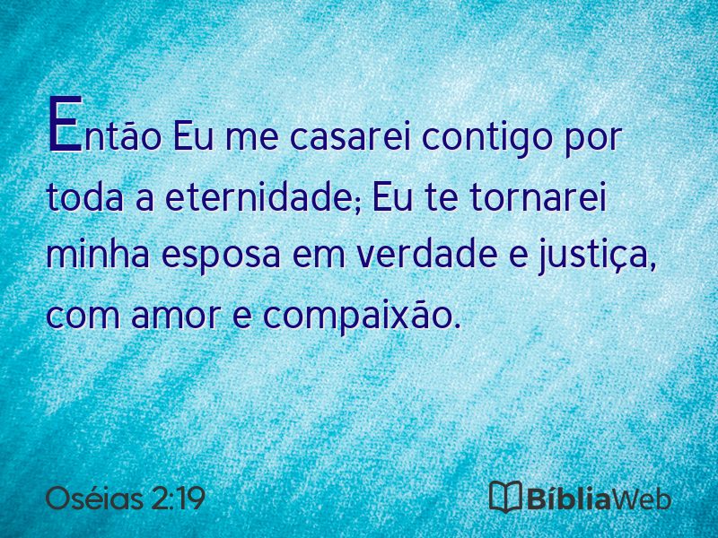 Oséias 2:19 em imagem para compartilhar