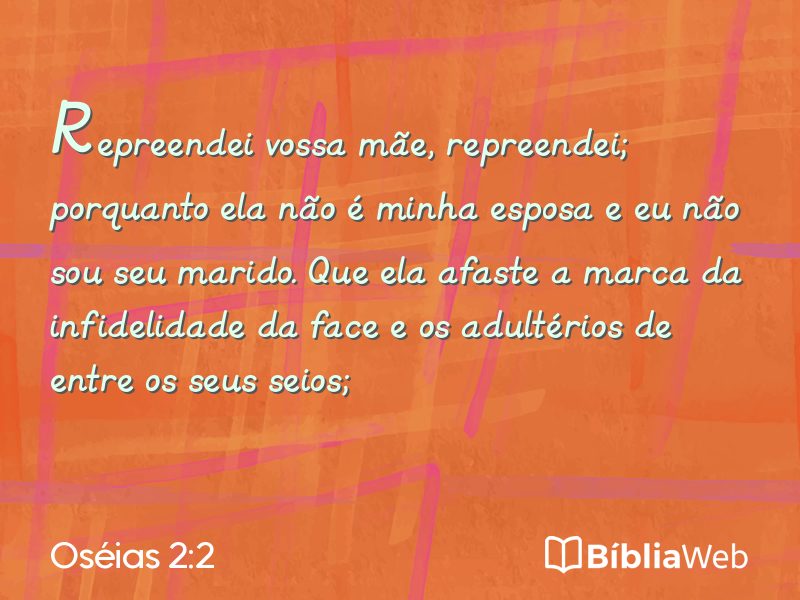 Oséias 2:2 em imagem para compartilhar