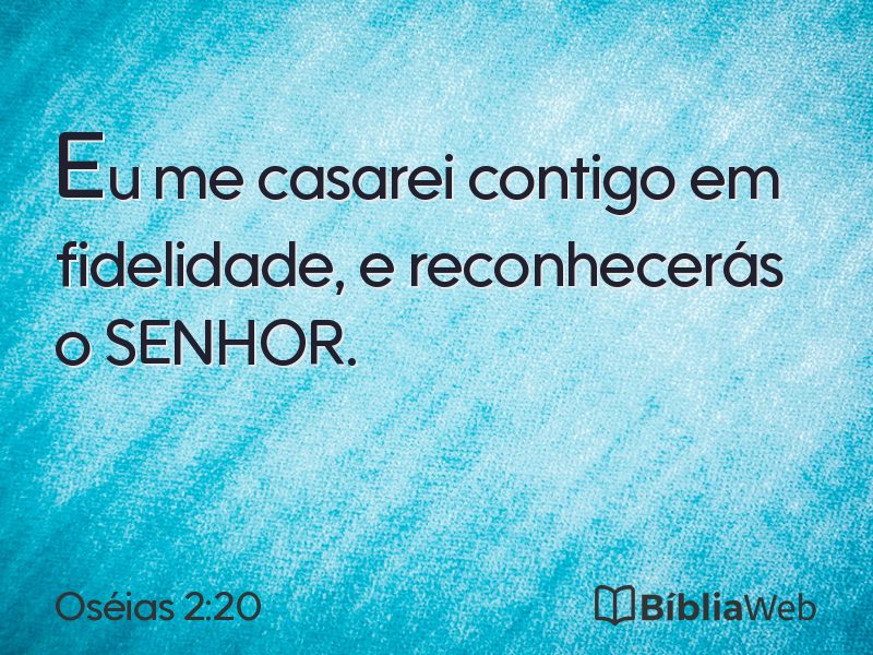 Oséias 2:20 em imagem para compartilhar