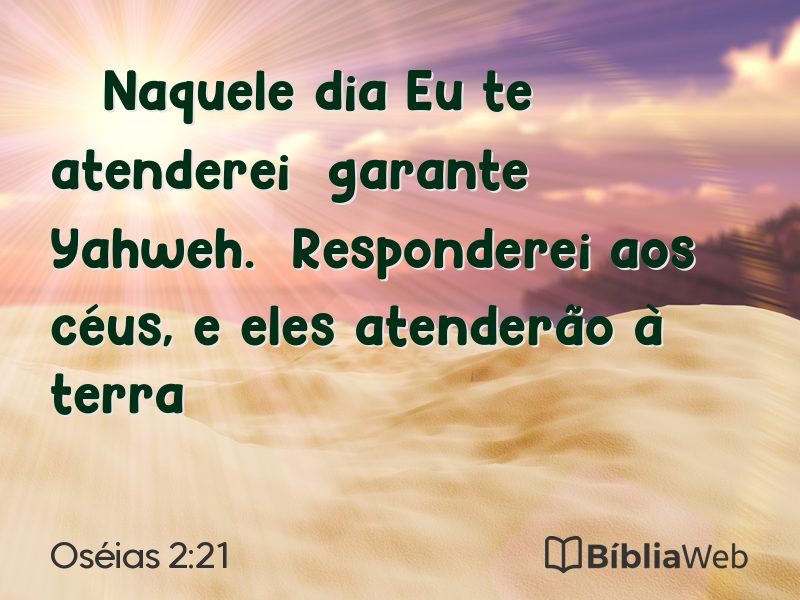 Oséias 2:21 em imagem para compartilhar