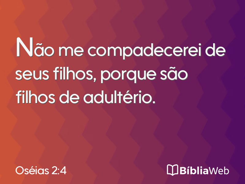 Oséias 2:4 em imagem para compartilhar