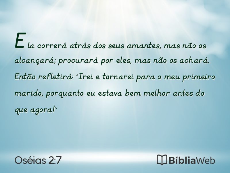 Oséias 2:7 em imagem para compartilhar
