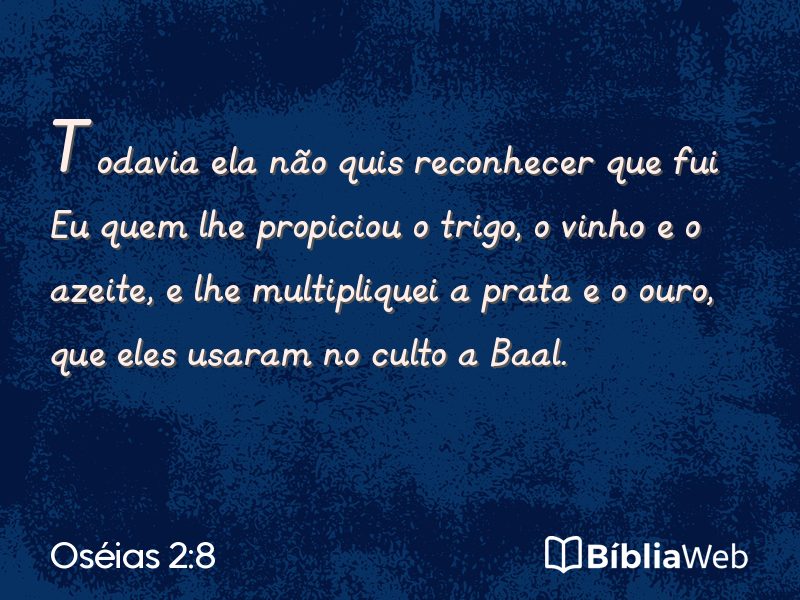 Oséias 2:8 em imagem para compartilhar