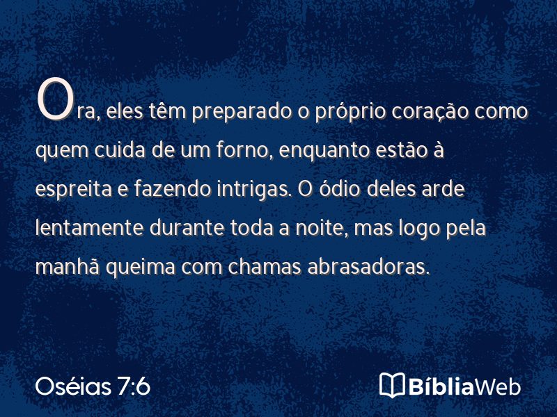 Oséias 7:6 em imagem para compartilhar