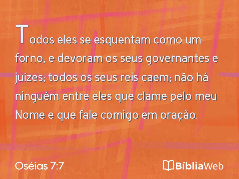 Oséias 7:7 em imagem para compartilhar