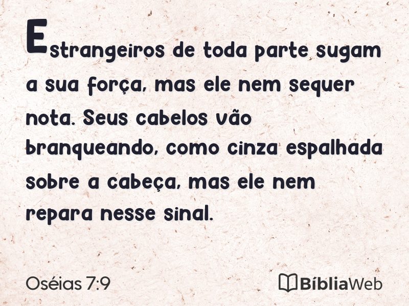 Oséias 7:9 em imagem para compartilhar