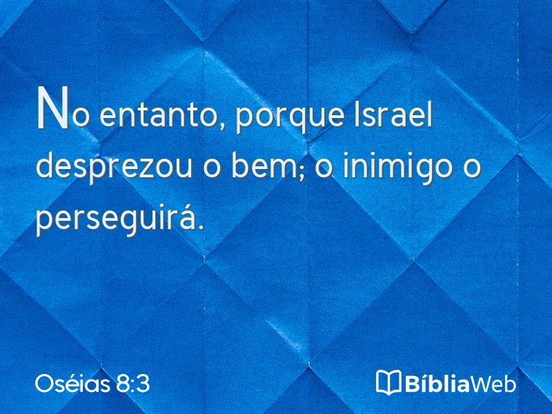 Oséias 8:3 em imagem para compartilhar