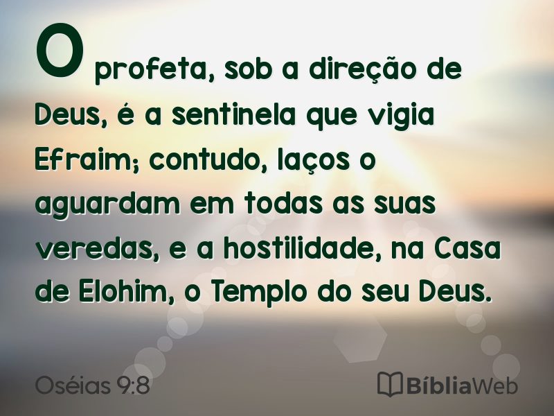 Oséias 9:8 em imagem para compartilhar
