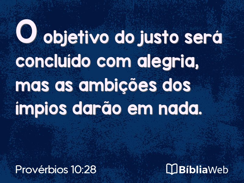 Provérbios 10:28 em imagem para compartilhar