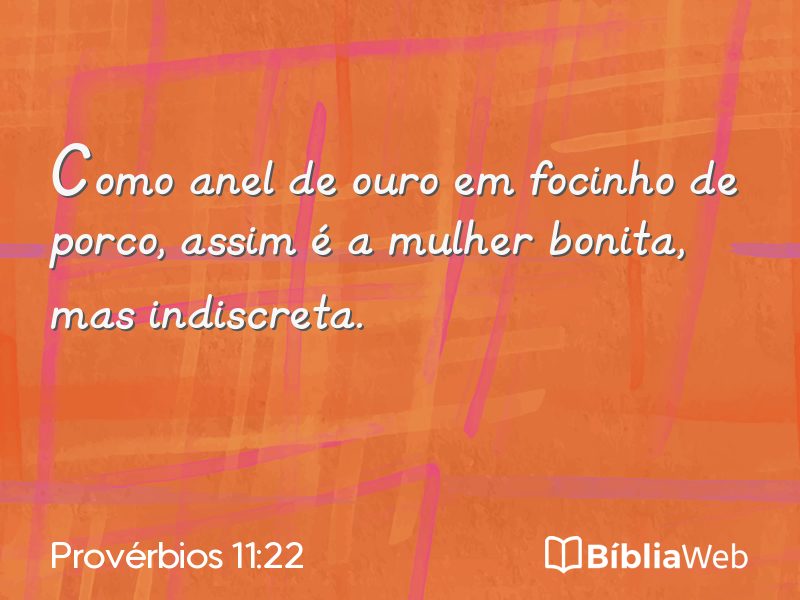Provérbios 11:22 em imagem para compartilhar