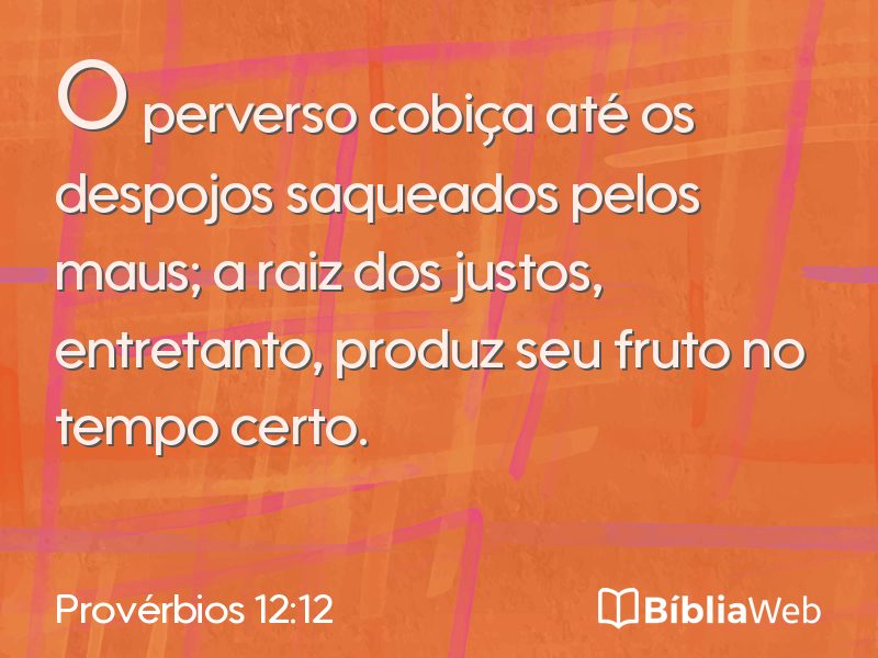 Provérbios 12:12 em imagem para compartilhar