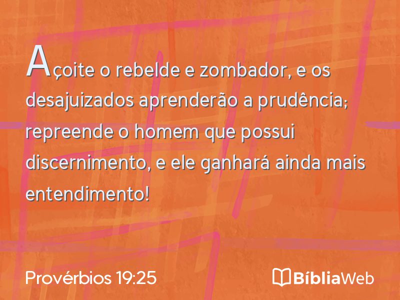 Provérbios 19:25 em imagem para compartilhar