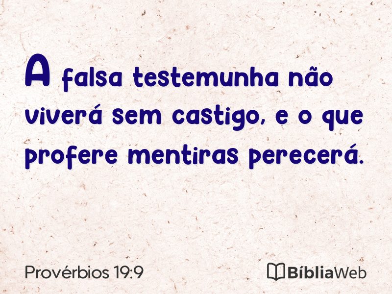 Provérbios 19:9 em imagem para compartilhar