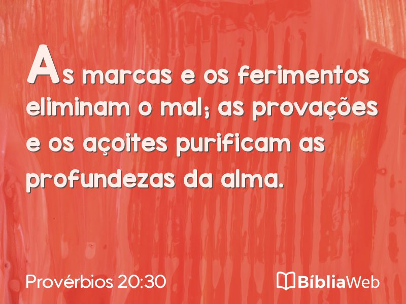 Provérbios 20:30 em imagem para compartilhar