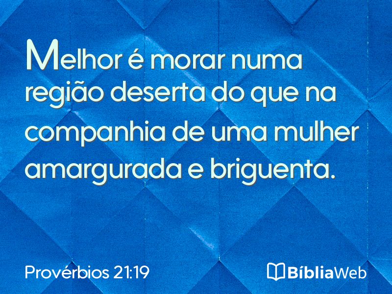 Provérbios 21:19 em imagem para compartilhar