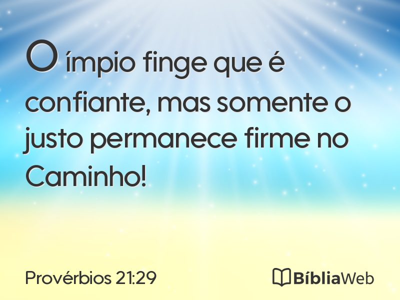 Provérbios 21:29 em imagem para compartilhar