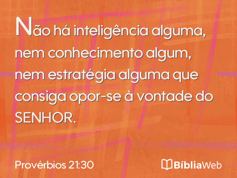Provérbios 21:30 em imagem para compartilhar
