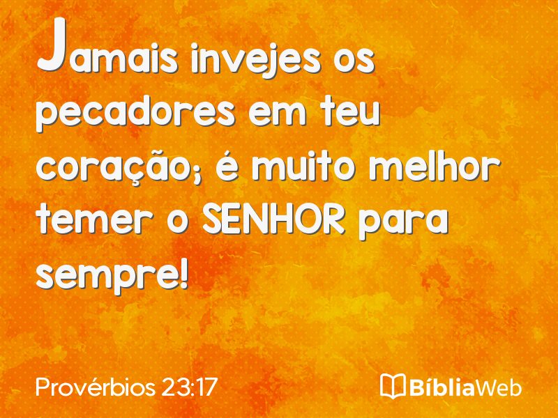 Provérbios 23:17 em imagem para compartilhar